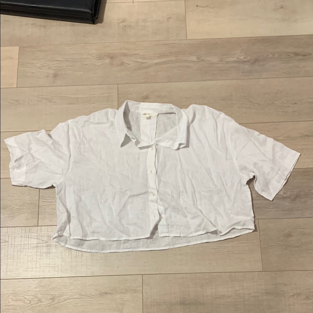 H&M White Button Down Shirt